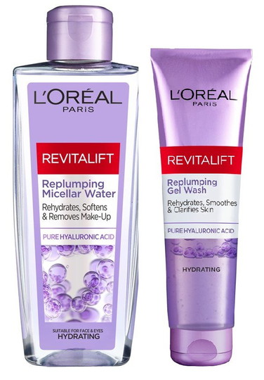 L'Oréal Paris - Revitalift Micellar Water 200 ml + Gel Wash 150 ml