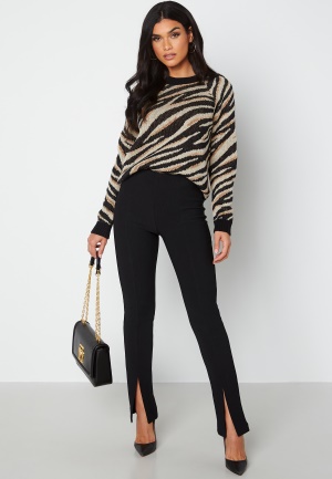 ONLY Leonie HW Front Slit Rib Legging Black XS/32