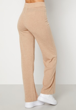 BUBBLEROOM Miley knitted trousers Beige M