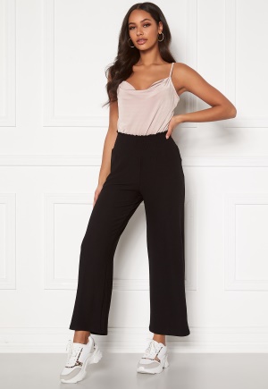 Pieces Curl HW Cropped Pants Black XL