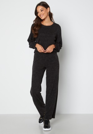 JDY Emma Wide Pant Dark Grey Melange S