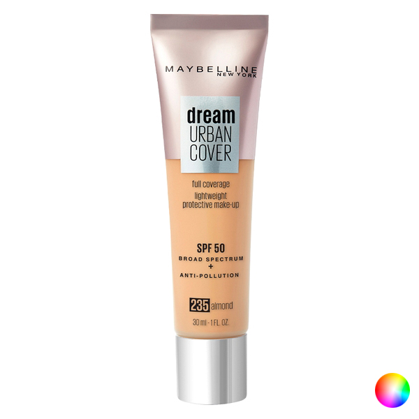 Nestemäinen meikin pohjustusaine Dream Urban Cover Maybelline SPF50 (30 ml)(Väri 116-sesame 30 ml)
