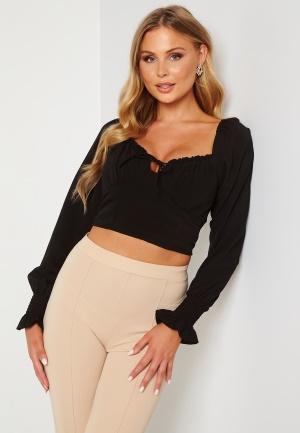 BUBBLEROOM Zandria cropped top Black 36