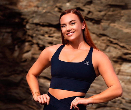 M-NUTRITION Sports Wear Longline Bra Cooling Fabric