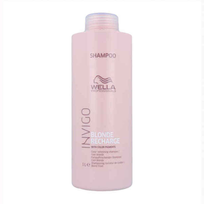 Shampoo vaaleille ja harmaantuville hiuksille Invigo Blonde Recharge Wella (1000 ml)