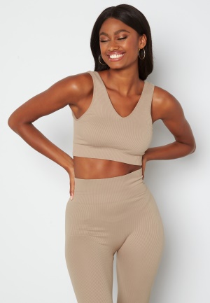 Pieces Elise Yoga Top Silver Mink XS/S