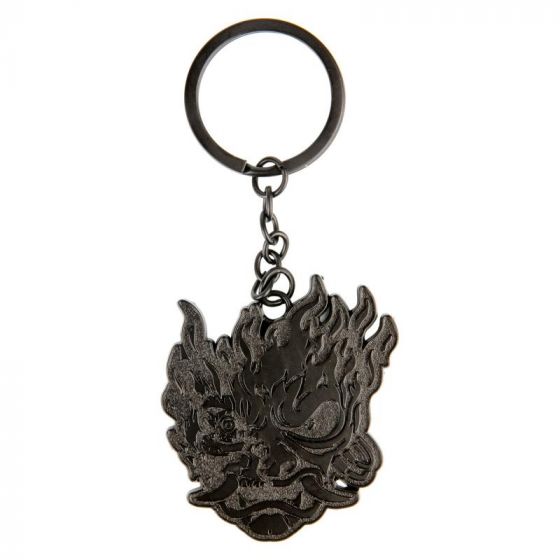 Cyberpunk 2077 Chrome Demon Metal Keychain Chrome
