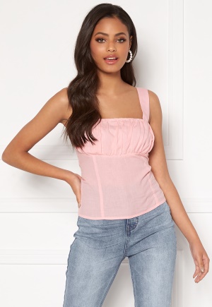 Sandra Willer X Bubbleroom Ruched top Light pink 32