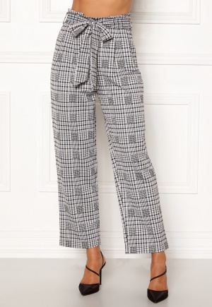 Happy Holly Luna paperbag wide pants Checked 32/34