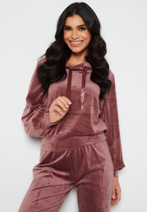 ONLY Laya L/S Hood Velvet Rose Brown L