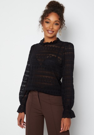 VILA Chikka High Neck Top Black XS