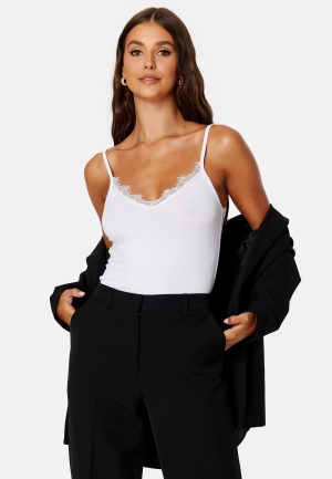BUBBLEROOM Ferna 2-pack lace singlet Black / White XS