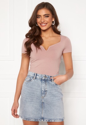 BUBBLEROOM Rudina short sleeve top Beige L