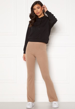 Pieces Molly HW Flared Pants Warm Taupe S