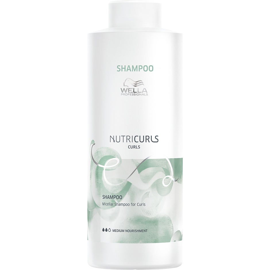 NUTRICURLS Micellar Shampoo for Curls, 1000 ml Wella Shampoo