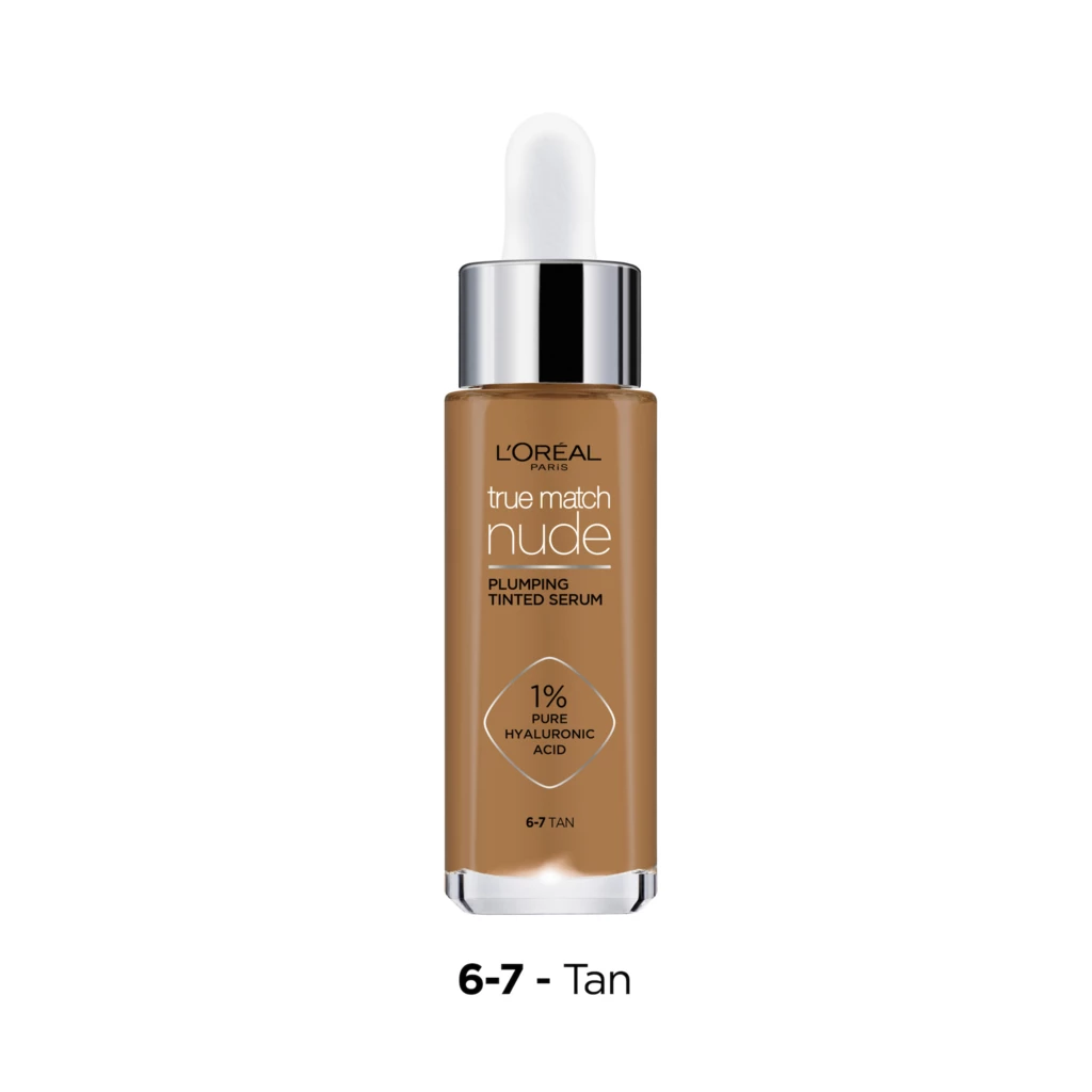 True Match Nude Plumping Tinted Serum Foundation 6-7 Tan