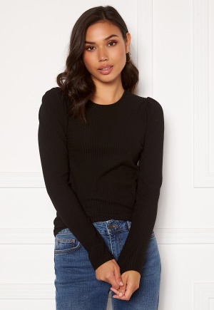 ONLY Emma L/S Puff Top Black XS