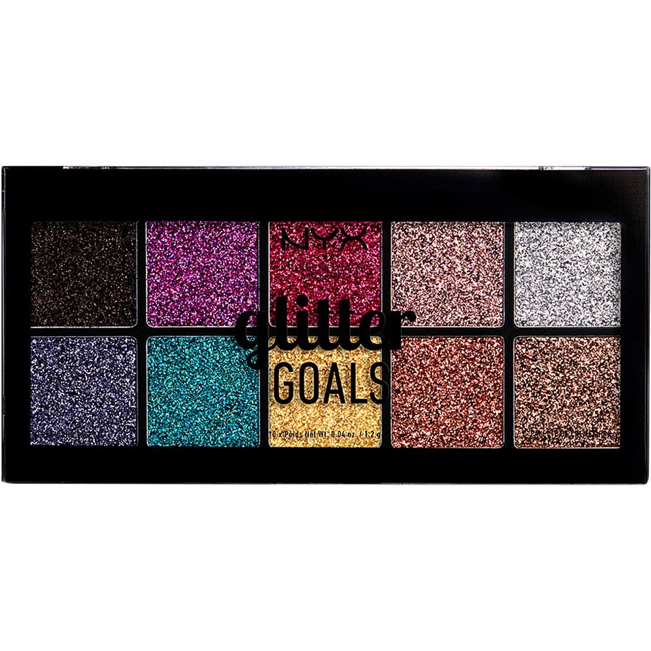 Glitter Goals Cream Pro Palette, NYX Professional Makeup Luomiväripaletit