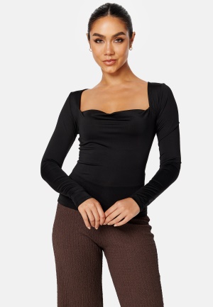 BUBBLEROOM Robbie waterfall top Black S