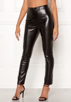 BUBBLEROOM Issa PU trousers Black 40