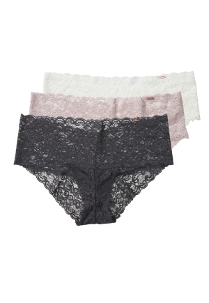 DORINA Lana 3PP Lace Brief 3X0039-Grey/Beige/Iv XS