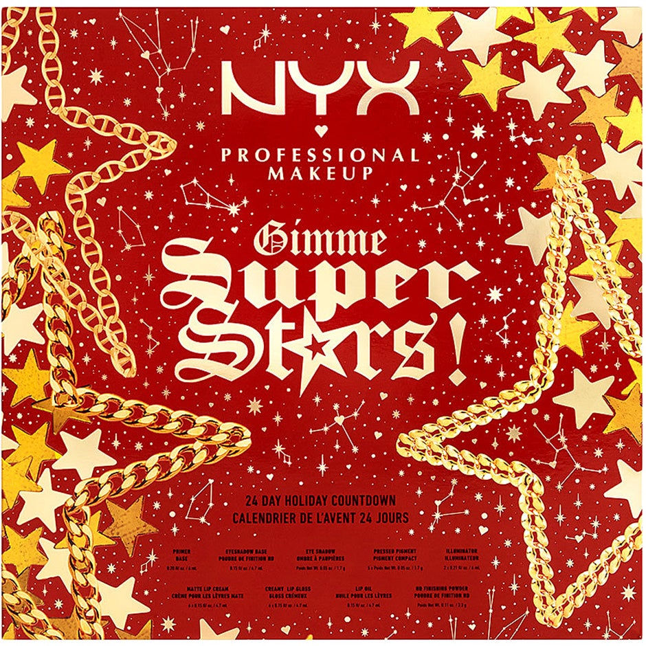 24 Day Holiday Countdown Advent Calendar, NYX Professional Makeup Meikkivoiteet