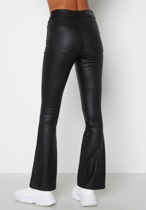 BUBBLEROOM Tove high waist coated flared jeans Black 36