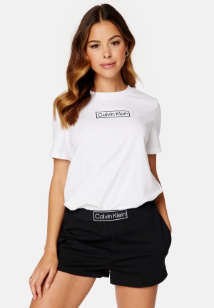 Calvin Klein Short Set 13P White T Black B XS