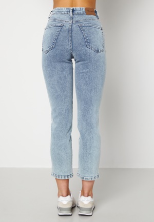 Happy Holly Peggy straight leg jeans Light denim 34