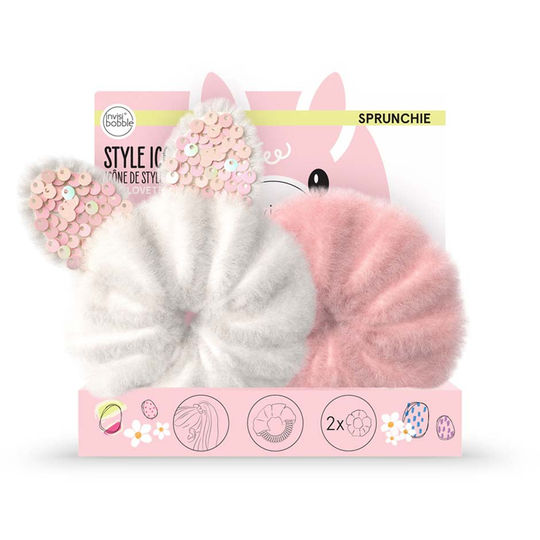 Kids Sprunchie Easter Cotton Candy, 2 pcs Invisibobble Ponnarit, Pinnit & Hiusklipsit