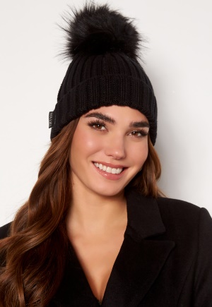 Hollies PomPom Classic Hat Black/Black One size