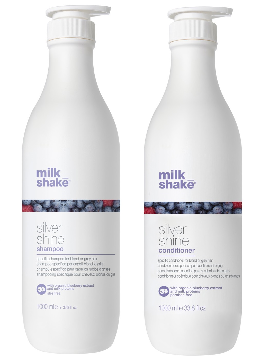 milk_shake - Silver Shine Shampoo 1000 ml + Silver Shine Conditioner 1000 ml