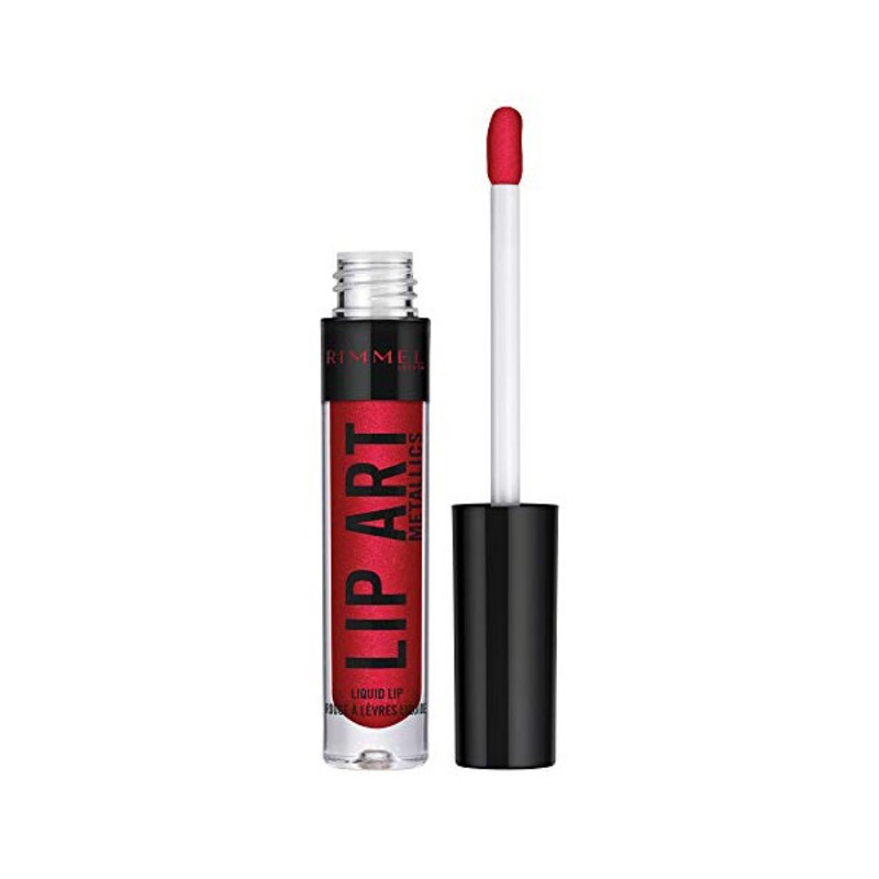 Huulipuna Lip Art Metallics Rimmel London (2 ml)(Väri 080 - wicked)