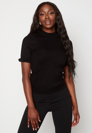 Object Collectors Item Willow S/S Knit Pullover Black L