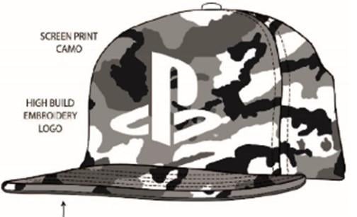 CAMO BLACK PLAYSTATION CAP