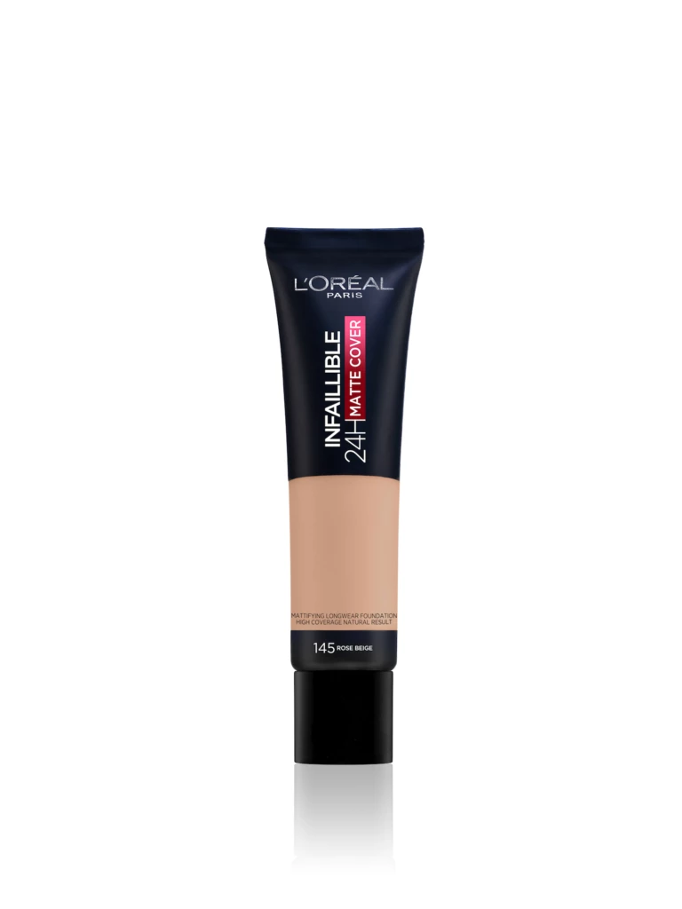 Infaillible 24H Matte Cover Foundation 145 Rose Beige