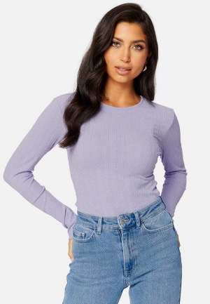 BUBBLEROOM Varja rib top Purple S
