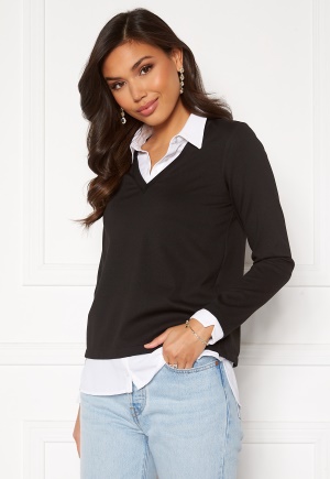 Happy Holly Kylie 2 in 1 top Black 36/38
