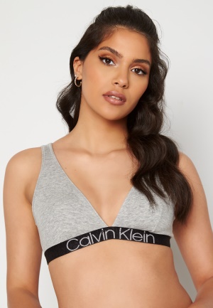 Calvin Klein Unlined Triangle Bra PKG Grey Heather S