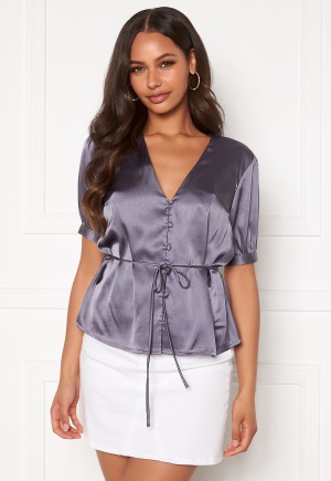 BUBBLEROOM Farida blouse Dusty blue 36