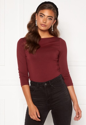 VERO MODA Panda Modal 3/4 Top GA NOOS Cabernet XL