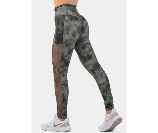 NEBBIA "Breathe" Mesh Leggings 400, Camo Green