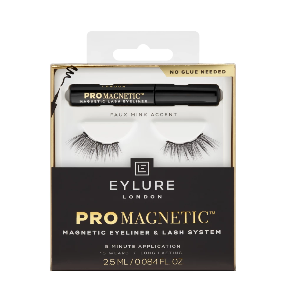 Magnetic Liner & Faux Mink Accent False Lashes