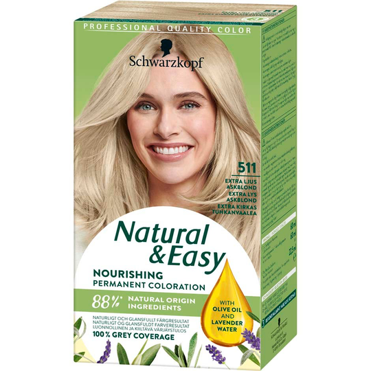 Natural & Easy, 1 pcs Schwarzkopf Hiusvärit & suoravärit