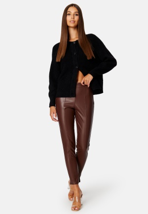 VILA Dagmar Rwsl Coated Legging/TB Chocolate fondant 40