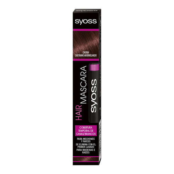 Juurikasvun peittävä hiusnaamio Hair Mascara Syoss (16 ml)(Väri Kastanja)