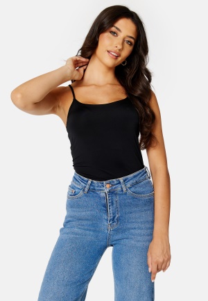 VILA Surface Strap Top New 2-pack Black Pack:Black M/L