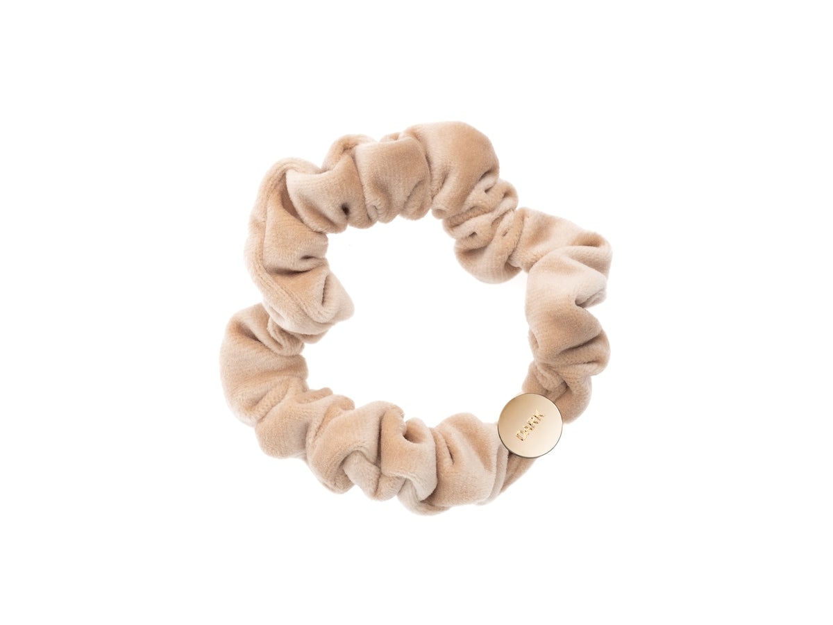 Mini Velvet Scrunchie hair braid, Dark Hiuslenkit