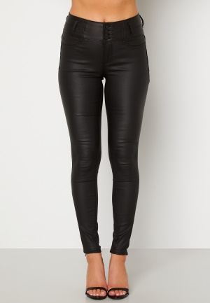Happy Holly Daniella coated pants Black 34R