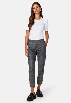 Object Collectors Item Lisa Slim Pant Grey Checks:BIJOU BL 34